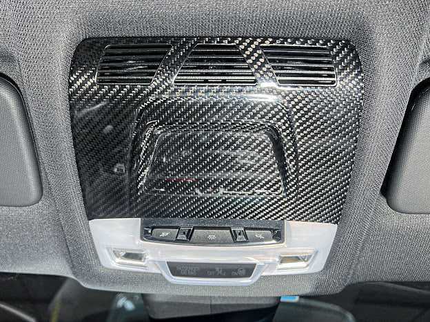 2020-Up Toyota GR Supra A90 | Factory Style CARBON FIBER Reading Light Panel Trim Vent Cover