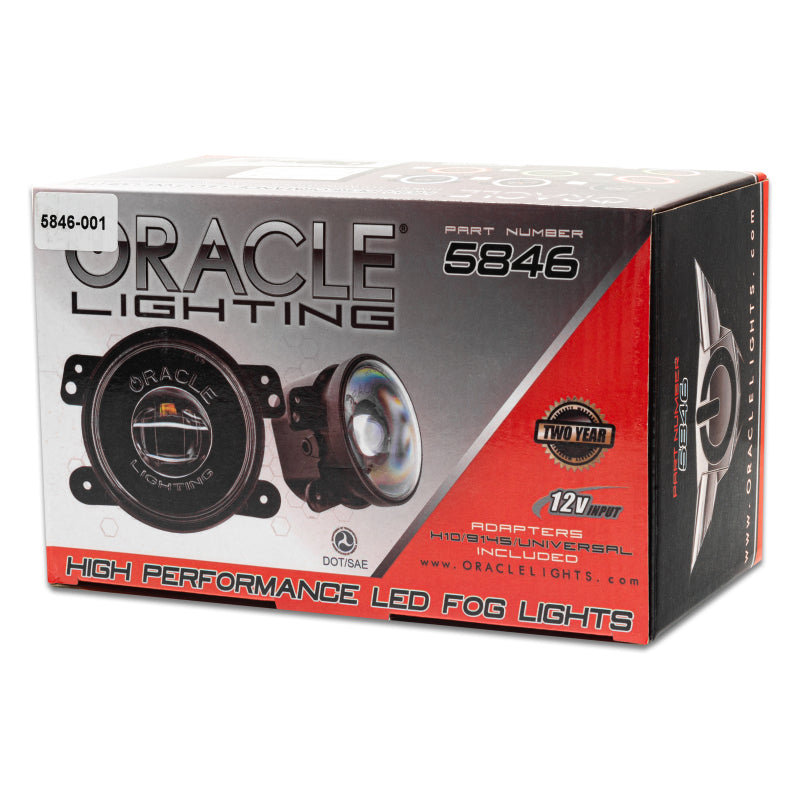 Oracle Lighting high performance green LED fog lights for Jeep Wrangler JK/JL/JT, showcasing bright, vibrant green illumination.