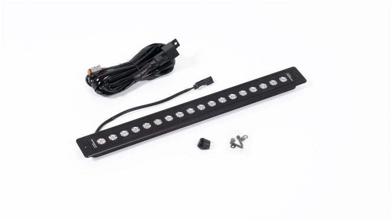 Putco Luminix 20-inch high power LED light mount with 18 LEDs, bright 7200 lumens, flush mount design, for off-road and automotive use.