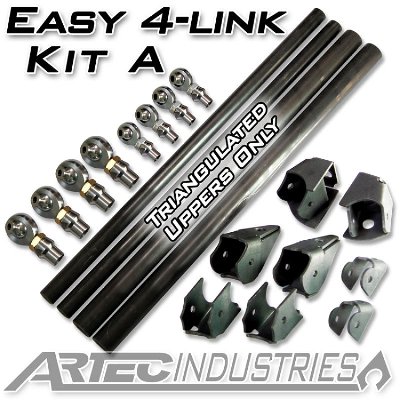 Artec Industries Easy 4 Link Kit A with 7/8 inch and 1 1/4 inch rod ends for axle suspension systems.