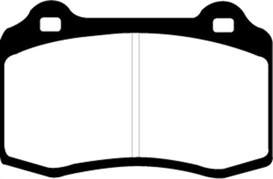 EBC Lotus Esprit Turbo 2.0 GT3 Redstuff front brake pads, high-performance brake pads for turbocharged sports cars.