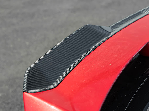 2024-Up Ford Mustang S650 | CARBON FIBER GT Performance Wing Rear Gurney Flap Spoiler *ADD-ON*