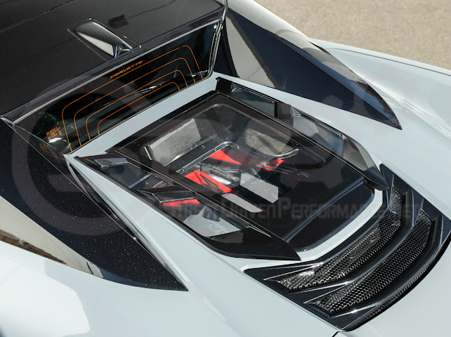 2020-UP CORVETTE C8 CONVERTIBLE | REAR HATCH UPPER HTC TONNEAU WINDOW INSERTS