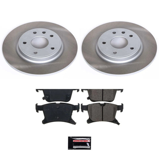PowerStop rear semi-coated rotor kit for 2020-2023 Chrysler Voyager brake performance upgrade.