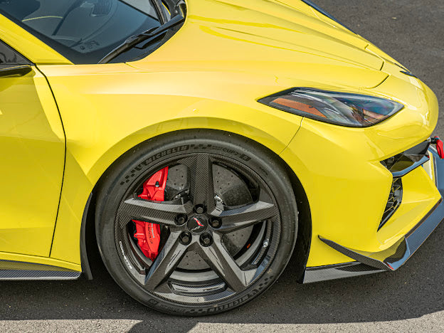 2023+ CHEVROLET CORVETTE C8 Z06 & E-RAY | MATTE BLACK XL EXTENDED FRONT SPLASH GUARD