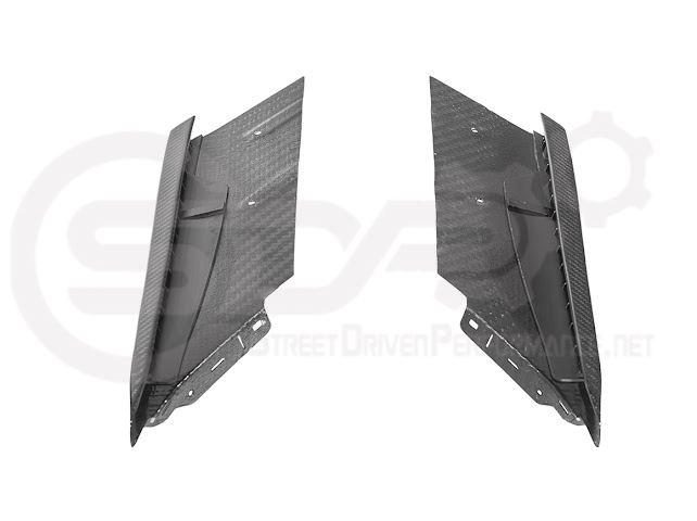 2023+ CHEVROLET CORVETTE C8 Z06/ E-RAY / ZR1 | CARBON FIBER SIDE AIR INTAKE DOOR GARNISH LOWER TRIM PAIR