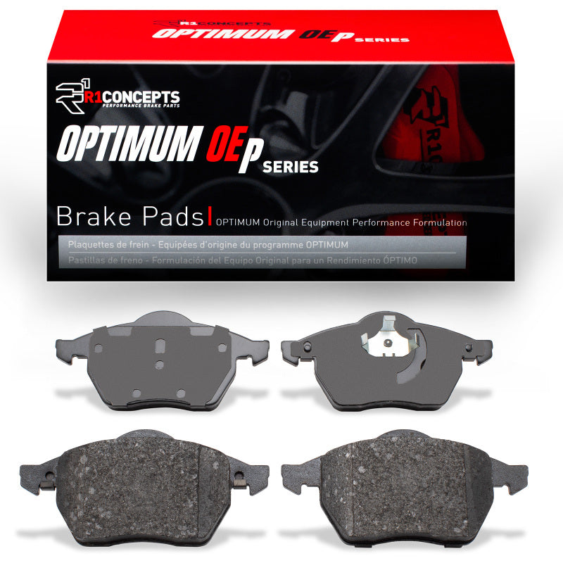 R1 Concepts OE brake pads for Volkswagen Passat R1 96-99, front brake pads with OEM design and durable brake lining.