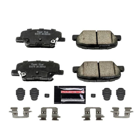 PowerStop Z23 Evolution Sport rear brake pads for Mazda 3 2014-2016, performance brake pads with hardware included.