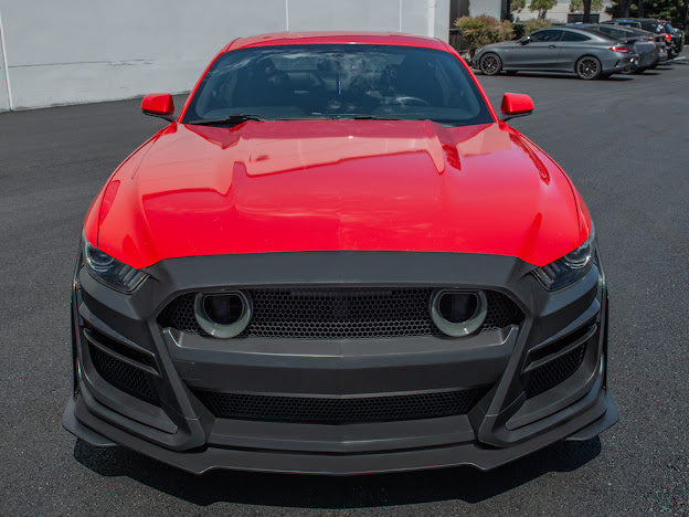 2015-17 FORD MUSTANG | GT500 CONVERSION FRONT BUMPER WITH LED GRILLE KIT
