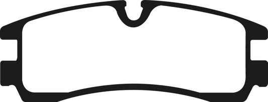 EBC Redstuff rear brake pads for 1998-2004 Cadillac Seville 4.6, performance brake pads with red friction material