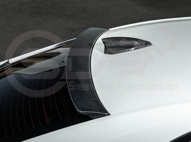 2020-Up Cadillac CT4 / CT4-V / CT4-V Blackwing | SDP Performance Style Carbon Fiber Rear Roof Top Window Spoiler Wing