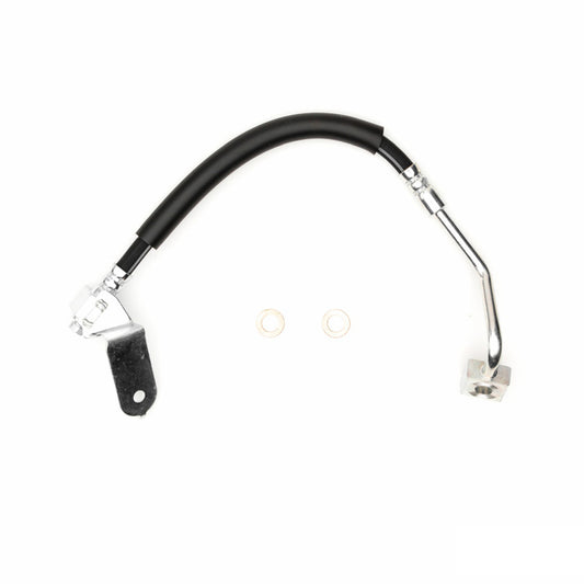 DFC Chrysler 300 rear-left brake hose from brake line kit, showing the flexible rubber hose and metal fittings.