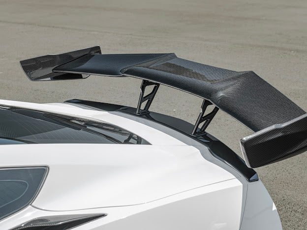 2014-2019 CORVETTE C7 | CARBON FIBER ZR1 EXTENDED REAR SPOILER HIGH WING