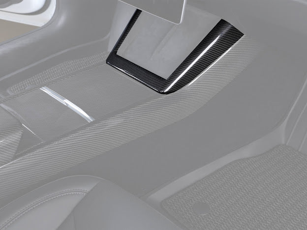 2024-UP TESLA MODEL 3 CARBON FIBER INTERIOR CENTER CONSOLE FRAME