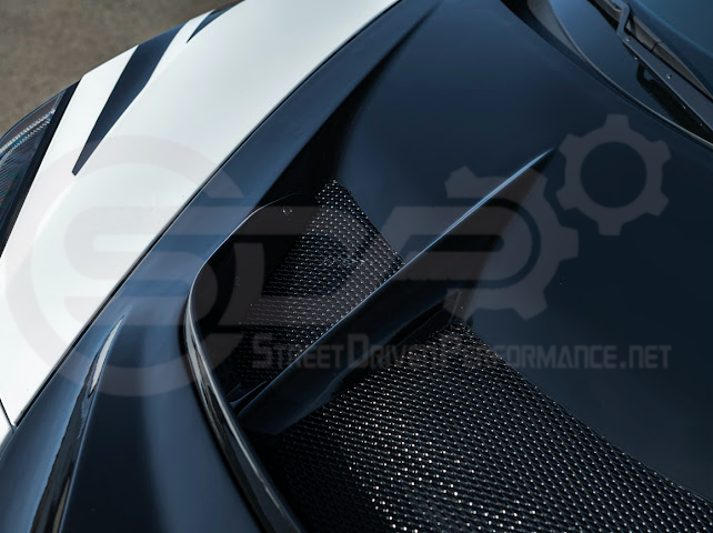 2020-PRESENT CHEVROLET CORVETTE C8 | ZR1 REPLICA STYLE CARBON FLASH FRONT VENTED HOOD