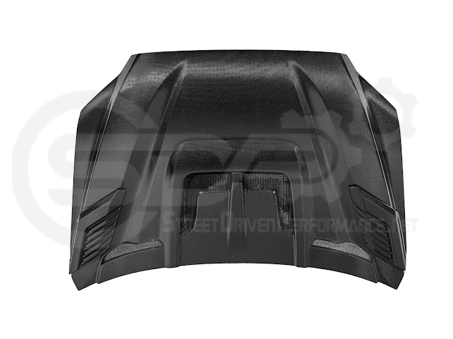 2022-UP TOYOTA TUNDRA | SDP CARBON FIBER FRONT VENTED HOOD WITH SIDE VENTS