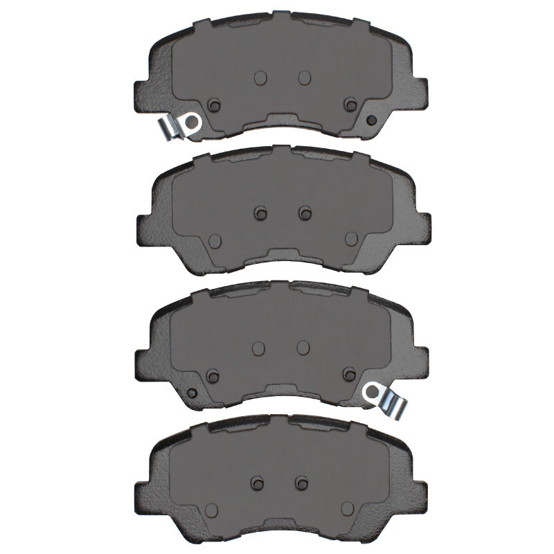 R1 Concepts Dodge Attitude R1 12-25 front ceramic brake pads, OE quality, shown in a close-up view