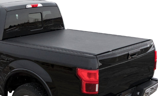 Access 2022+ Nissan Frontier 6ft bed vinyl roll-up cover, vanishing design, for secure truck bed protection and easy access.