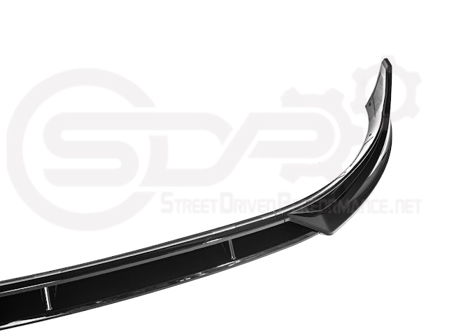 2025-UP TESLA MODEL Y | SDP TRACK STYLE GLOSS BLACK 4 PIECE FRONT LIP SPLITTER GROUND EFFECTS