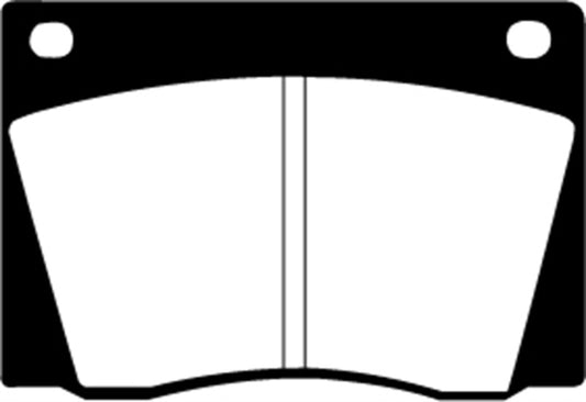 EBC Redstuff front brake pads for 1967-1974 Acura Integra, high-performance replacement brake pads with red friction material