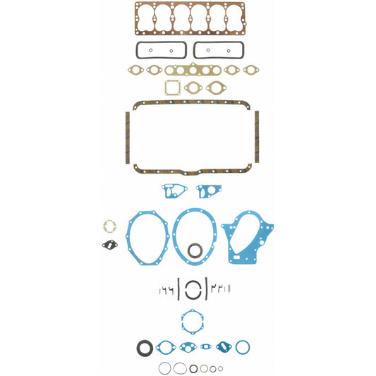 Fel-Pro FS 7564 C-2 engine gasket set showing various gaskets and seals for automotive engine repair.