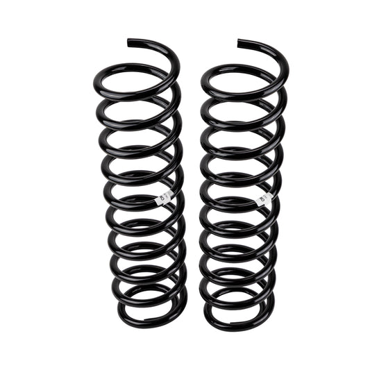 Old Man Emu front coilover coil spring for Jeep JK, durable suspension coil spring with OME branding.