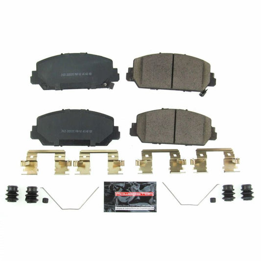 PowerStop Z23 Evolution sport brake pads for 2013 Acura RDX front, with hardware, high-performance automotive brake replacement