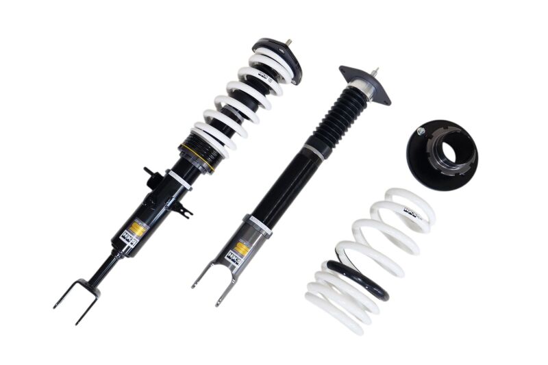 HKS HIPERMAX S coilover suspension kit for Nissan Z33 350Z, showing adjustable shock absorbers and coil springs
