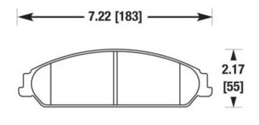 Baer Brakes performance Claw brake pads for Chrysler 300 2005-2023, showing the brake pads with detailed friction surfaces.
