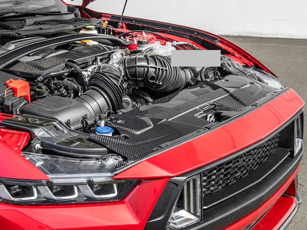 2024-UP MUSTANG S650 | CARBON FIBER ENGINE BAY RADIATOR PANEL TRIM REPLACEMENT