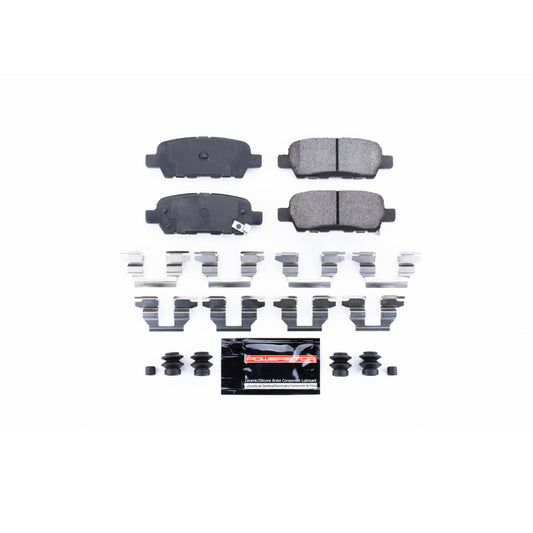 PowerStop Z23 Evolution Sport rear brake pads with hardware for 2013 Infiniti EX37, performance brake components