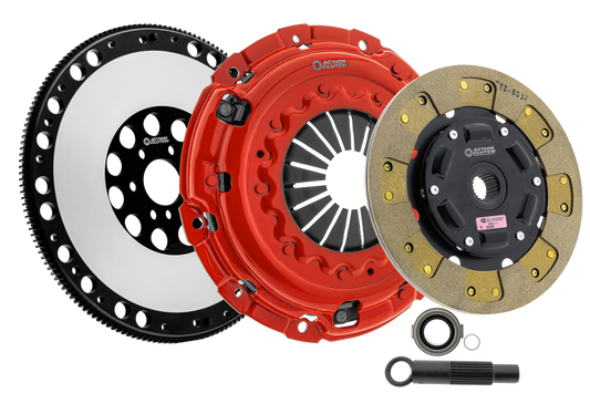 Action Clutch Stage 2 clutch kit with chromoly flywheel for 2022 Honda Civic Si 1.5L turbo engine, includes clutch and flywheel components.