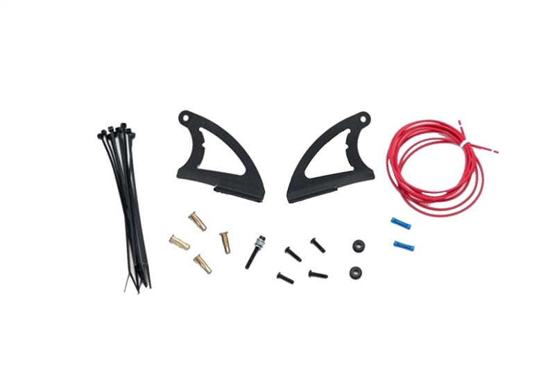 Putco roof bracket kit for 2009-2014 Ford F-150, 50-inch curved roof brackets for PN 10055, shown assembled on a truck roof.