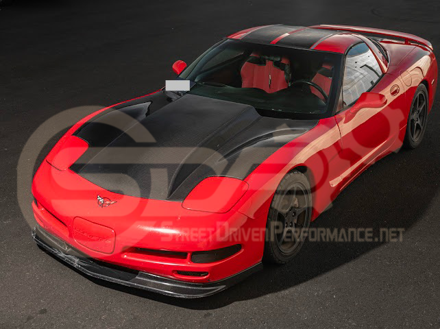 *IMPERFECTION / DISCOUNTED* 1997-2004 CHEVROLET CORVETTE C5 CARBON FIBER FRONT COWL HOOD