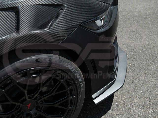 2024-Up Mustang S650 EcoBoost & GT | Dark Horse Style Front Bumper Full Replacement Kit w/ LED Light Side Grille