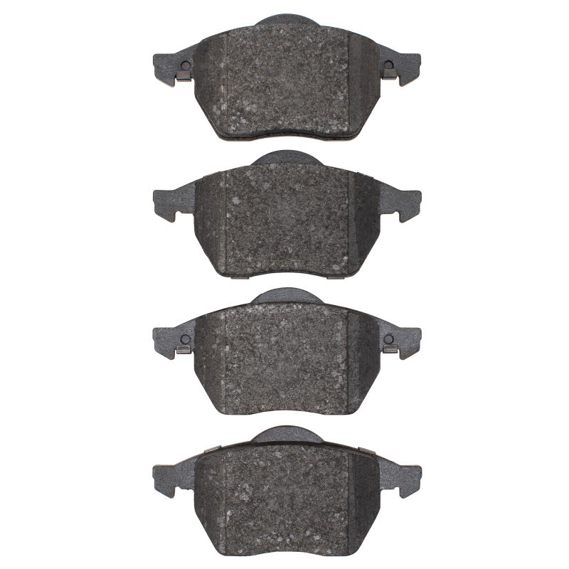 R1 Concepts OE front brake pads for Volkswagen Passat R1 96-99, showing new brake pad set with metal backing and friction material.