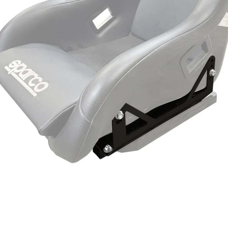 SPARCO Polaris RZR XP seat base bracket and frame for off-road vehicle seat mounting and support.