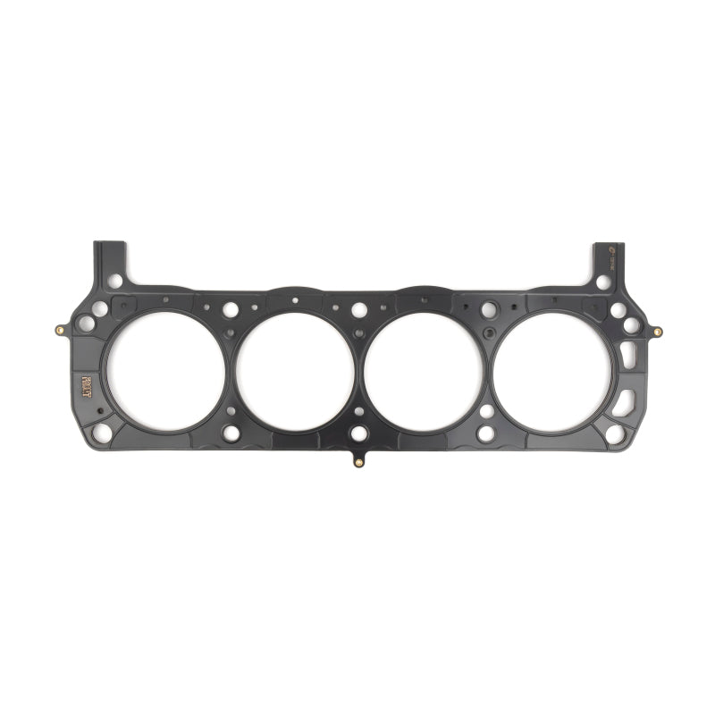 Cometic Gasket Ford 289/302/351 MLS head gasket, 4.030 inch bore, .027 inch thickness, non-SVO engine application, detailed view.