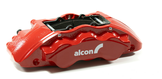 Alcon Ford Raptor Gen 3 Big Brake Kit front components, including large brake calipers and rotors for enhanced stopping power.
