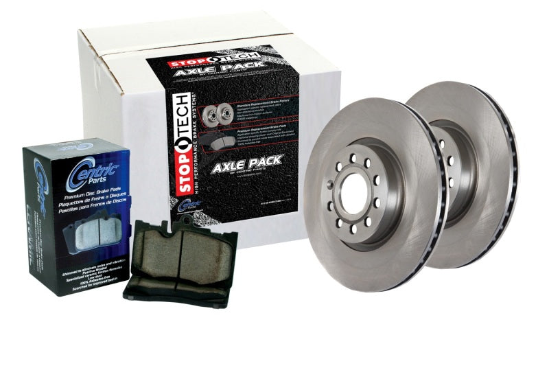 Stoptech Centric OE Grade Rear Brake Rotors Kit for 2 wheels, featuring high-quality OE-style brake rotors for reliable stopping power.