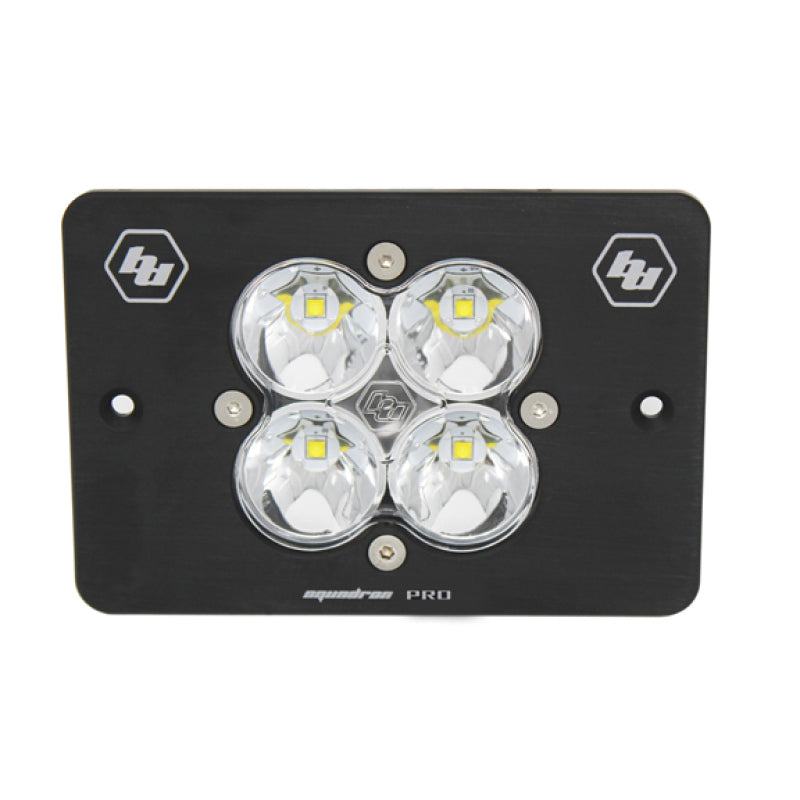 Baja Designs Squadron Pro dual sport headlight kit for Honda CRF450x and CRF450R 2008, with high-intensity LED light bars.