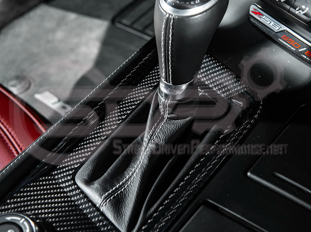 2014-2019 CHEVROLET CORVETTE C7 | FACTORY STYLE DRY CARBON FIBER CENTER CONSOLE SHIFTER TRIM PLATE COVER OVERLAY