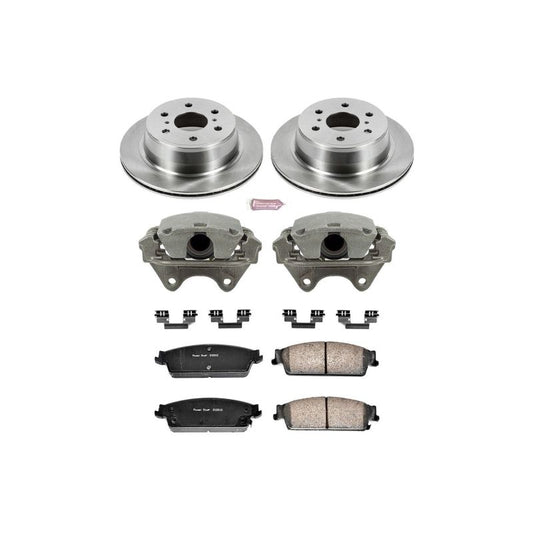PowerStop rear Autospecialty brake kit with calipers for 2007-2014 Cadillac Escalade, OE-style brake replacement system