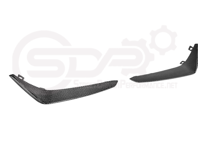 2020-UP CADILLAC CT4-V BLACKWING | CARBON FIBER FRONT LIP SPLITTER WITH CANARDS GROUND EFFECTS