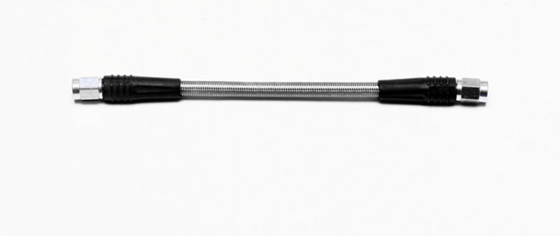 Wilwood 8-inch brake line kit with -3 female fittings, flexible brake line hose for automotive brake system installation.