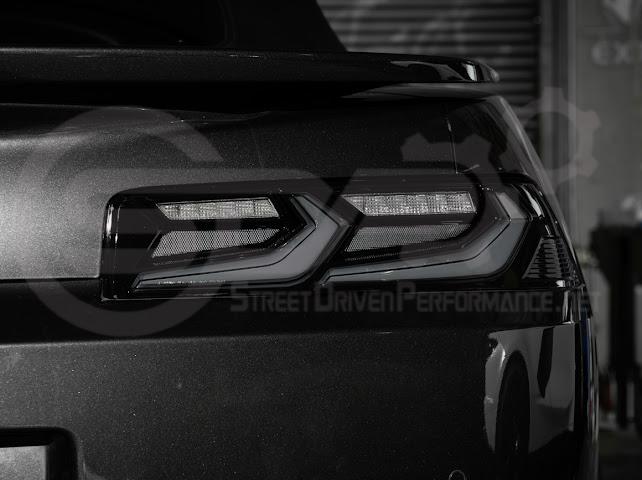 2014-2015 CHEVROLET CAMARO | GM C8 CORVETTE STYLE SEQUENTIAL SIGNAL LED REAR TAILLIGHT PAIR (CLEAR OR SMOKE TINTED LENSES)