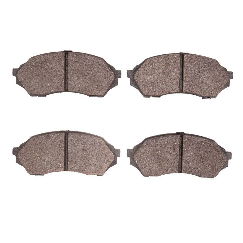 R1 Concepts Mazda Protege 1999-2001 front ceramic brake pads, OE type, showing the brake pad components and surface details.