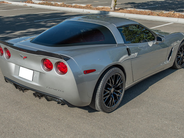 *IMPERFECTION / DISCOUNTED* 2005-2013 C6 Corvette - Extended ZR1 Style CARBON FIBER Rear Trunk Lid Spoiler Wing