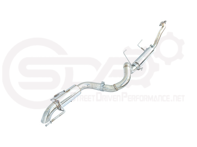 Toyota 4Runner 2025+ cat-back exhaust system by Street Driven Performance with chrome or burnt blue turn-down tips.