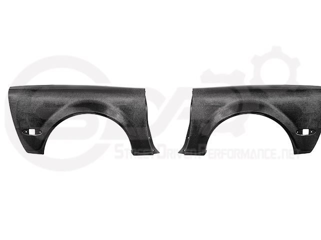 Factory style carbon fiber front and rear widebody fenders for 1997-2004 Chevrolet Corvette C5 by Street Driven Performance.
